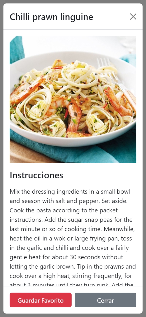 Buscador de Recetas